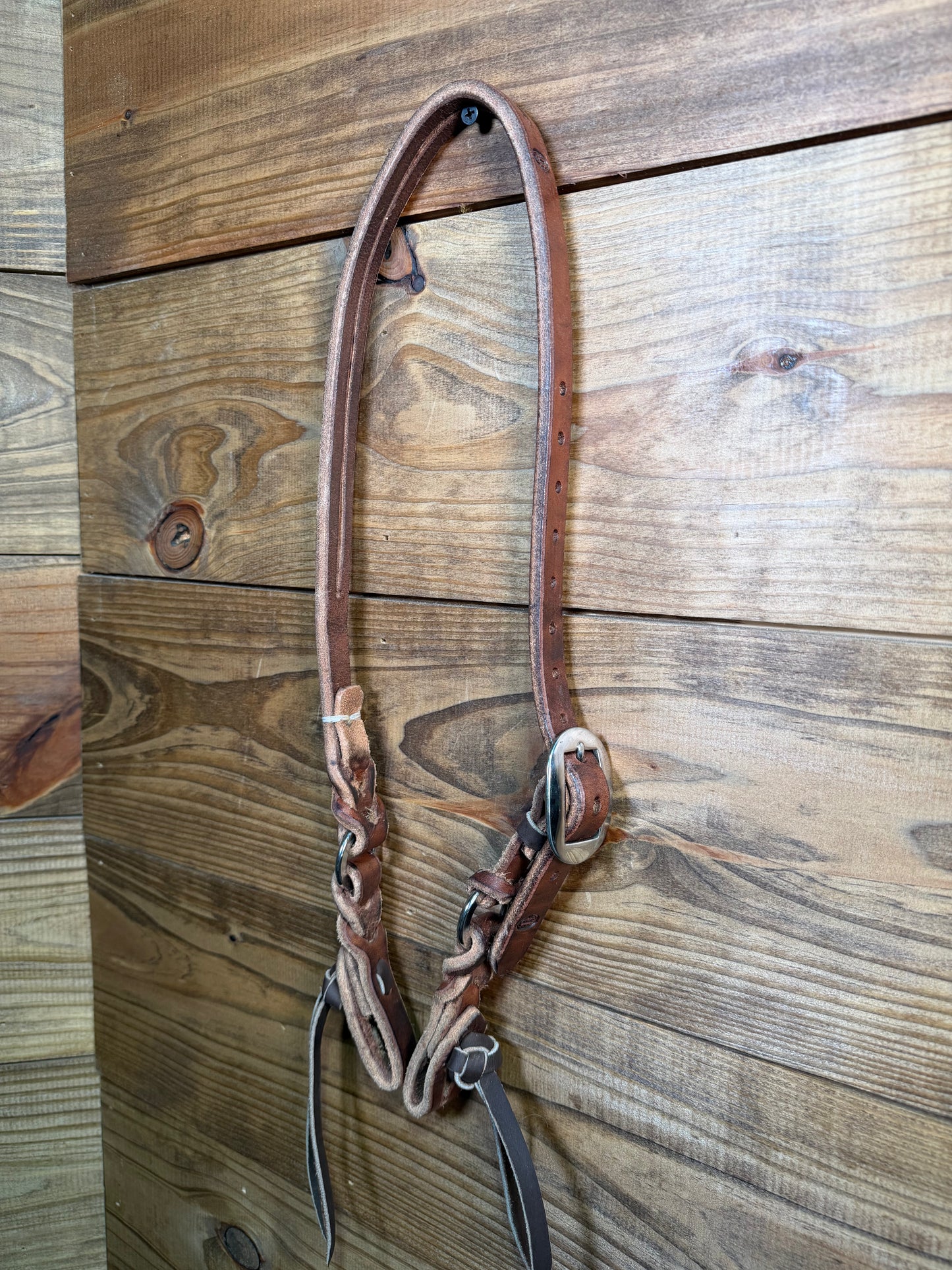 15 Headstall B's Maker Tack Braided Slit Ear