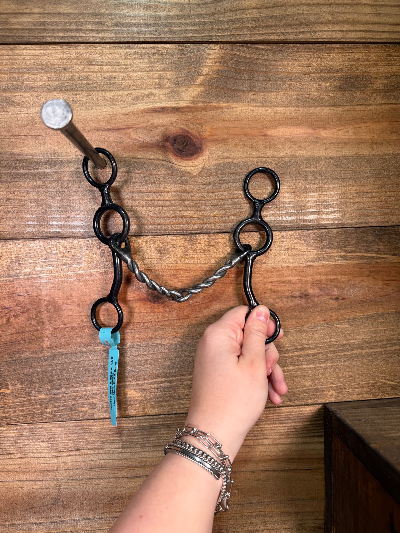 Z2-35 Dutton Bits Circle Gag Twisted Snaffle 7in Bit