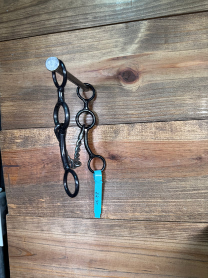 Z2-35 Dutton Bits Circle Gag Twisted Snaffle 7in Bit