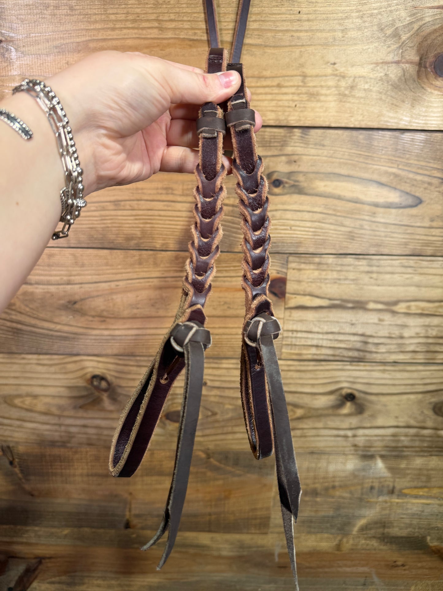 01 B's Maker Tack 1/2" Weighted Roping Reins