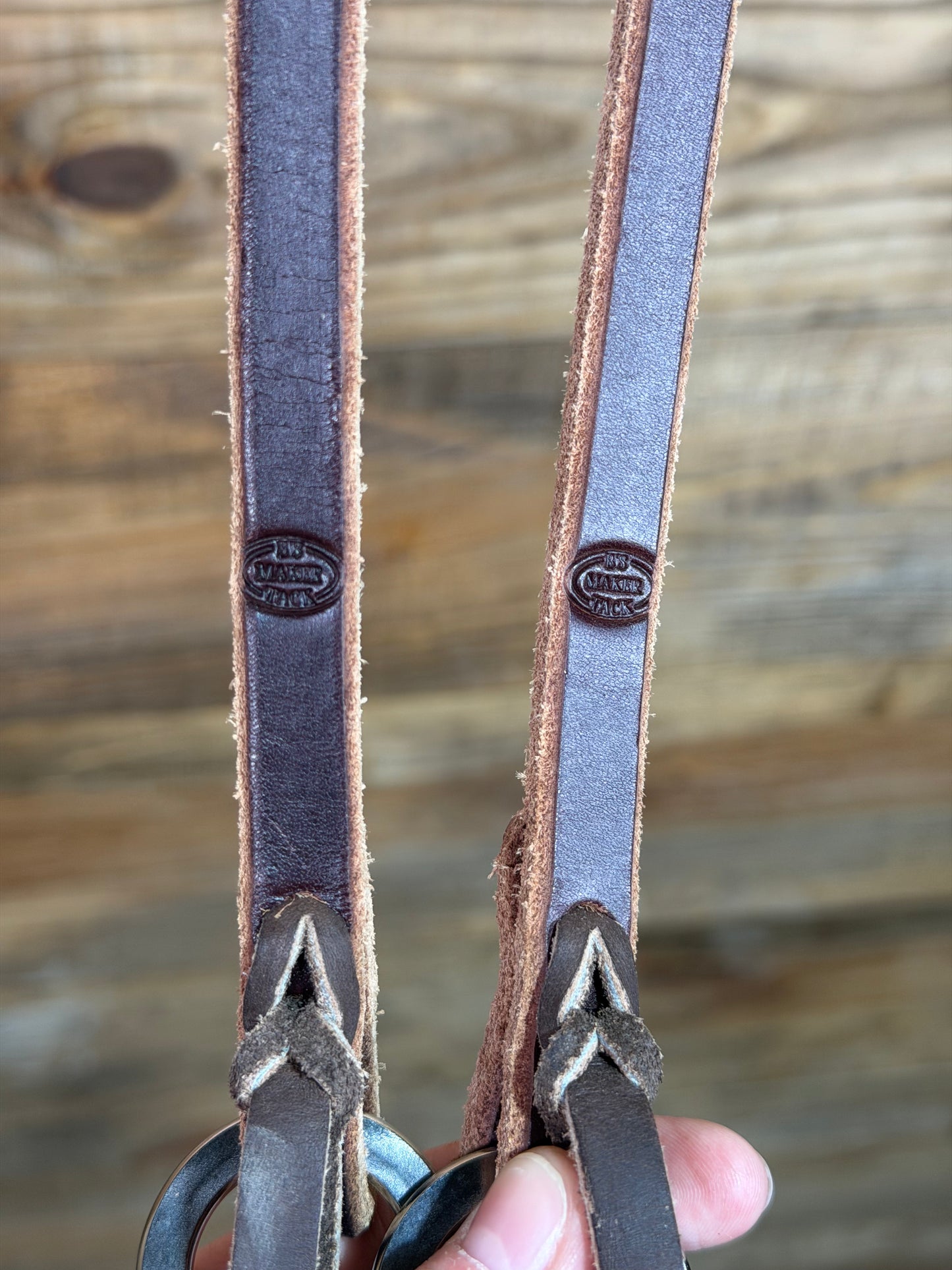 02 B's Maker Tack 1/2" Weighted Roping Reins