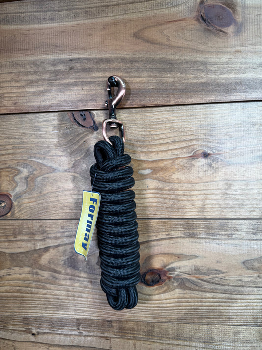 Black Lead Rope Copper Clip