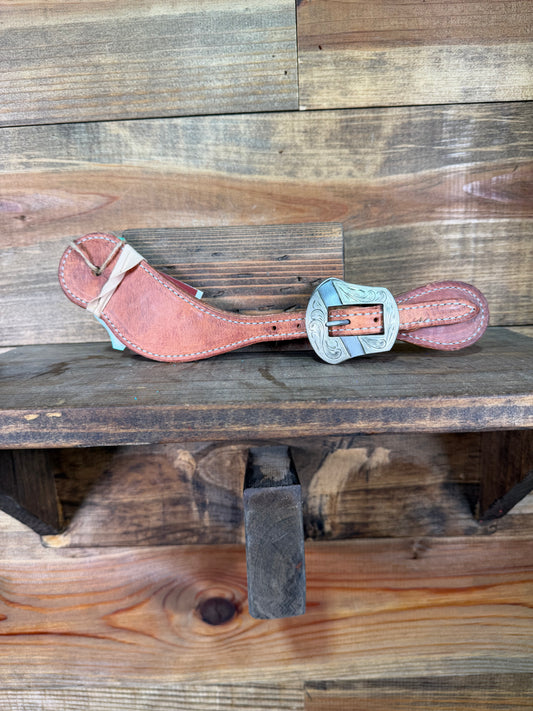 Martin Saddlery Spur Straps Natural Salinas Buckle