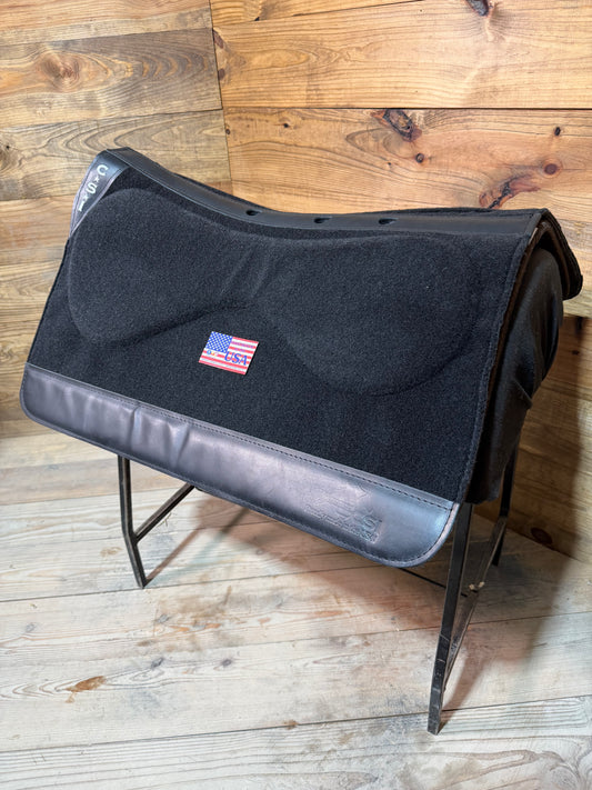 31 CSI Black Standard Western Cut Small Saddle Pad