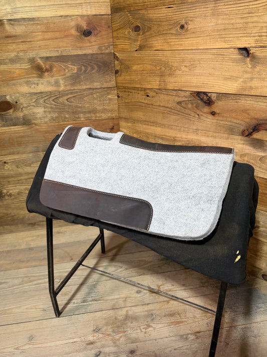 Gray Wool Felt Pony Pad