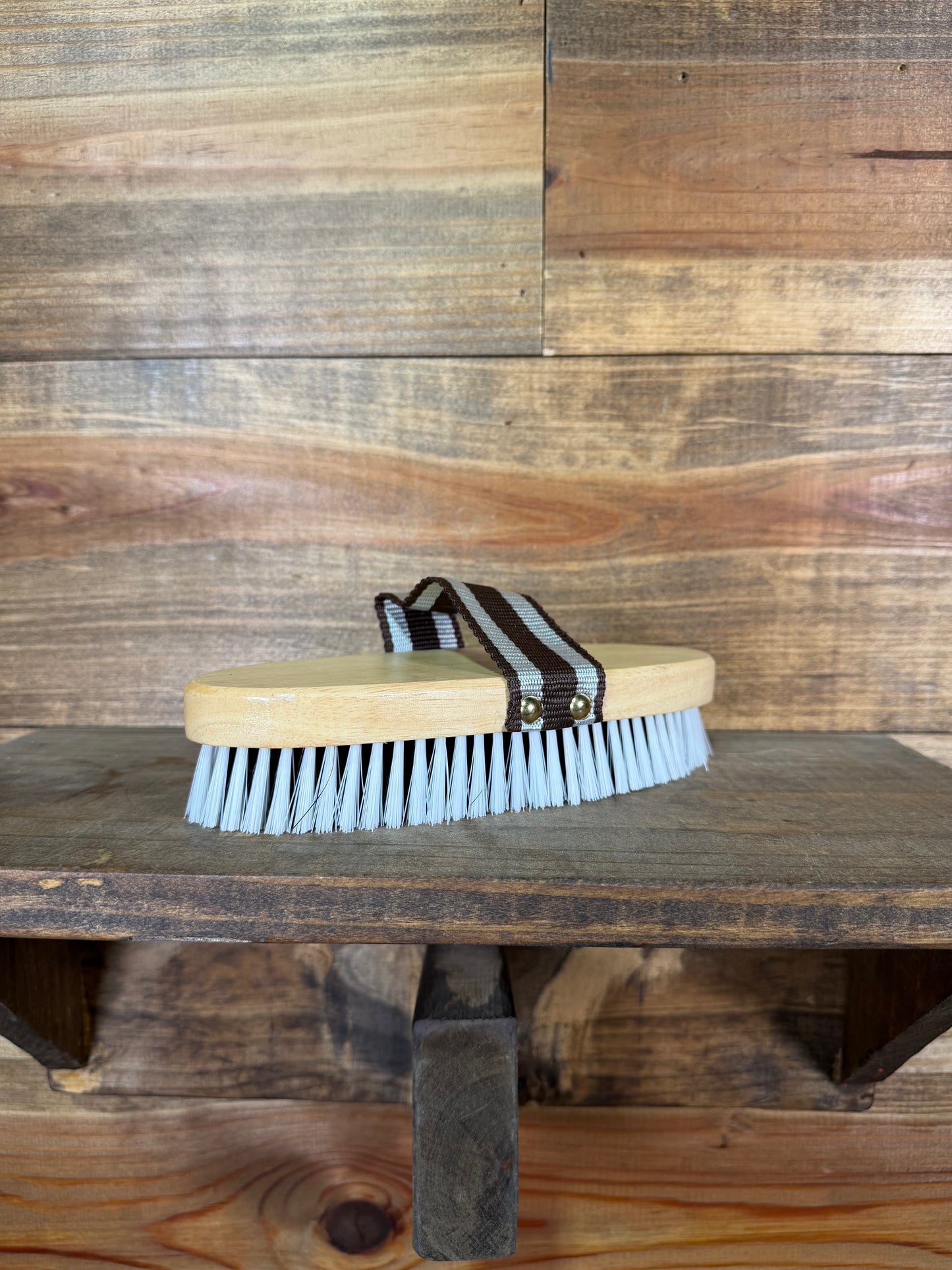 Wood Brush w/ Hand Strap