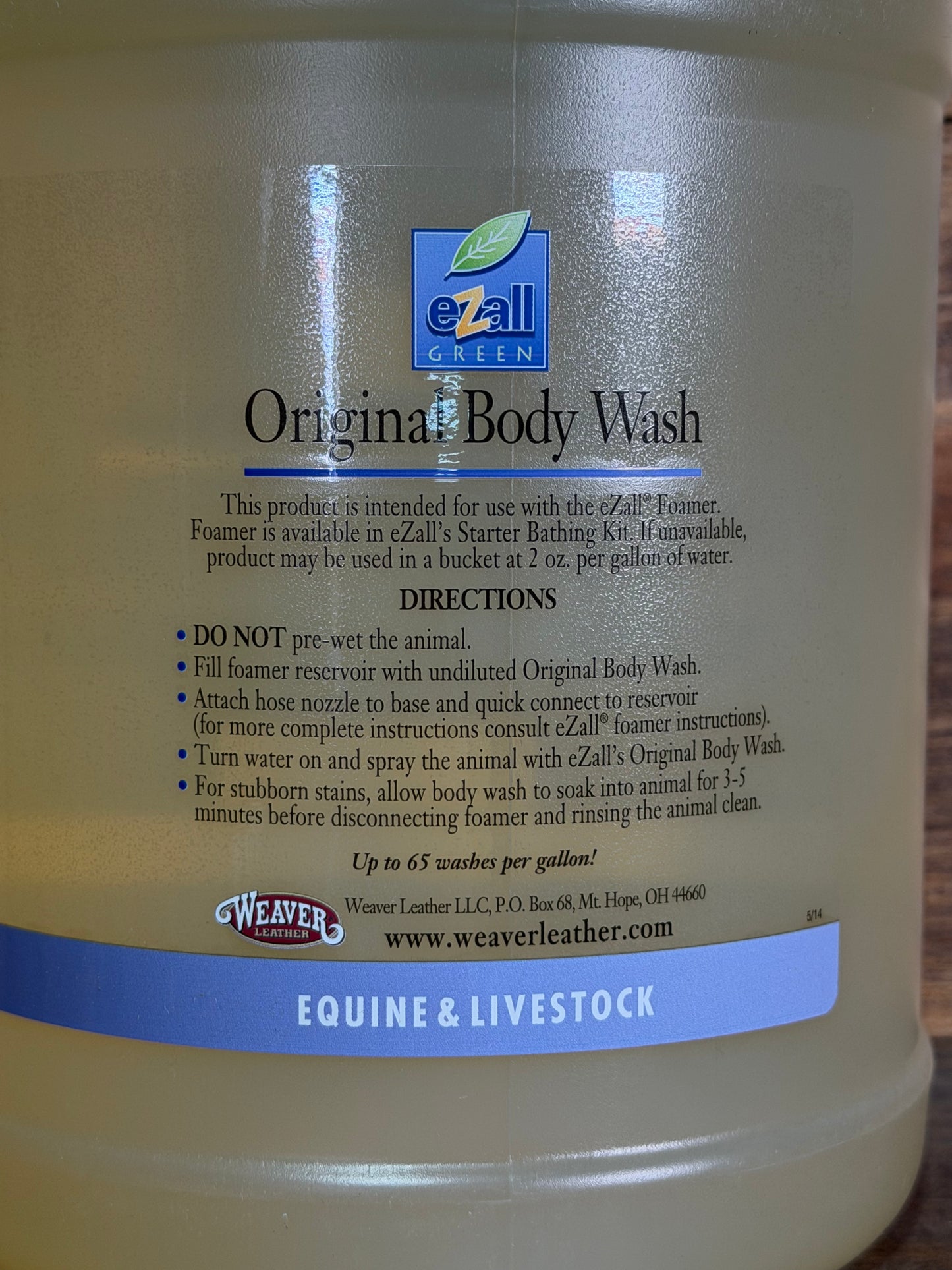 EzAll Total Body Wash Gallon Original