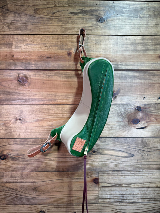 Cargill Cantle Bag White w/ Green Face