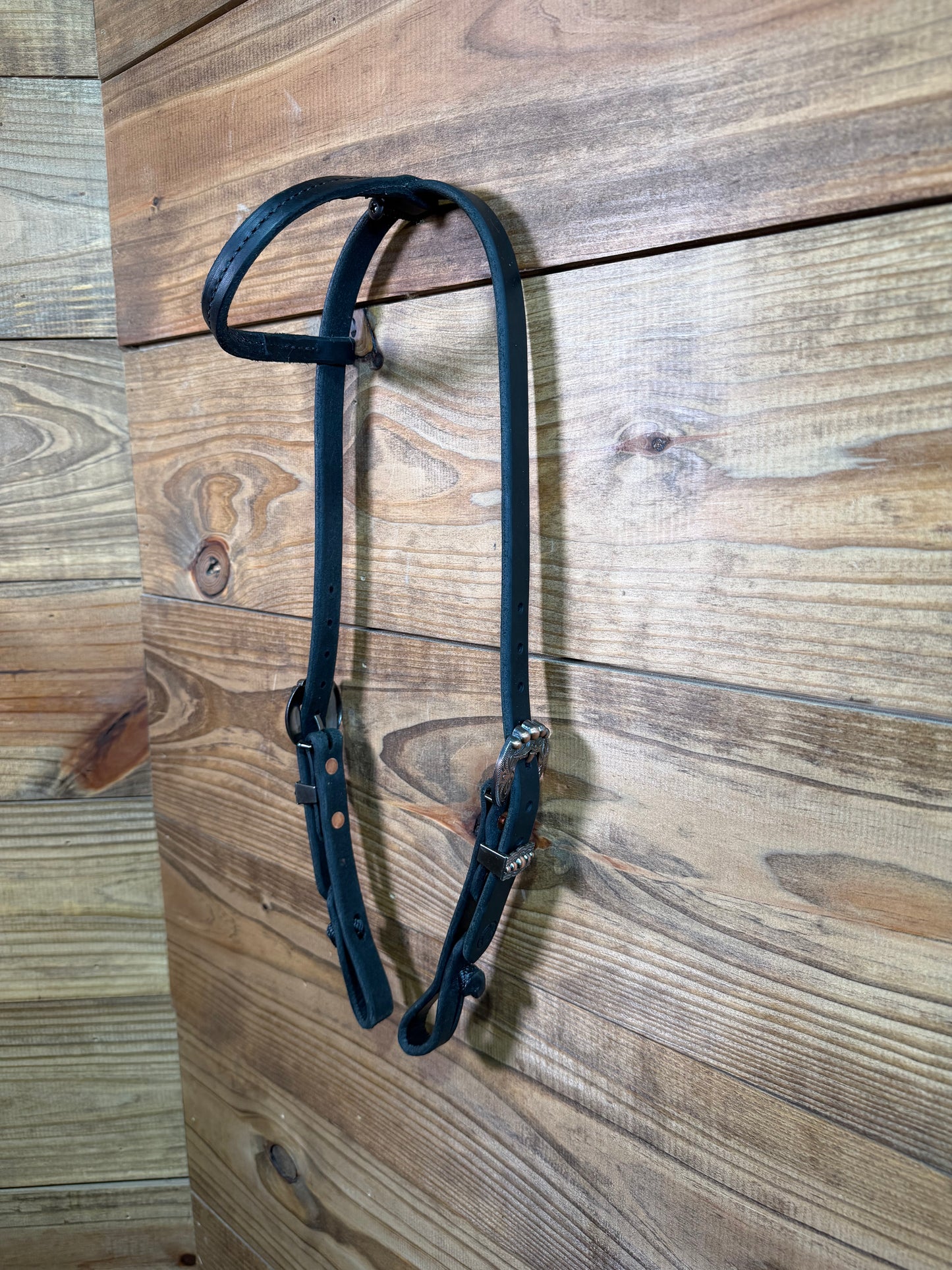 35 Headstall Cheaney Black QC Copper
