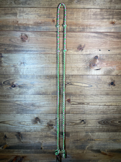 Braided Nylon Barrel Reins w/ Knots