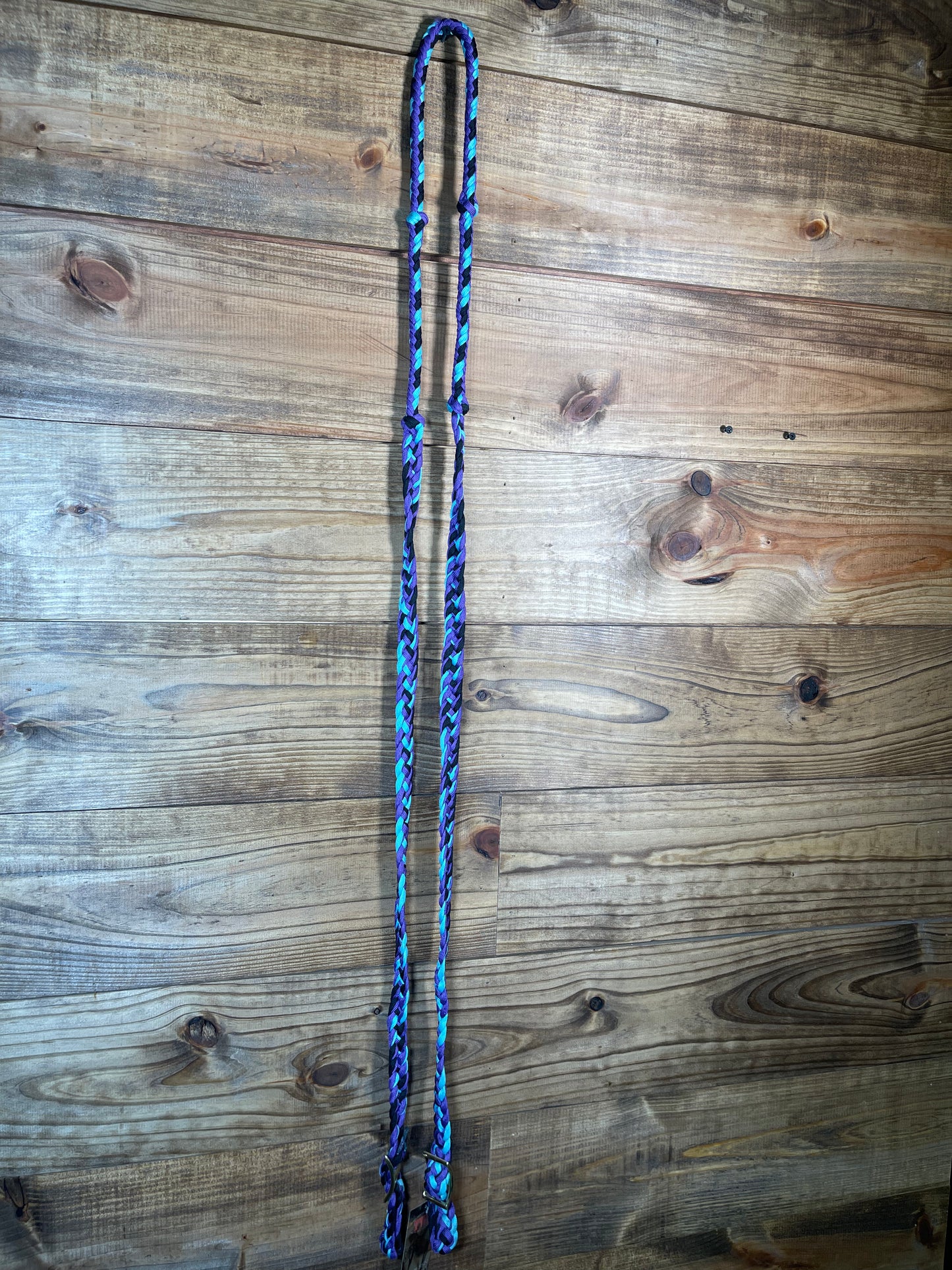 Braided Nylon Barrel Reins w/ Knots