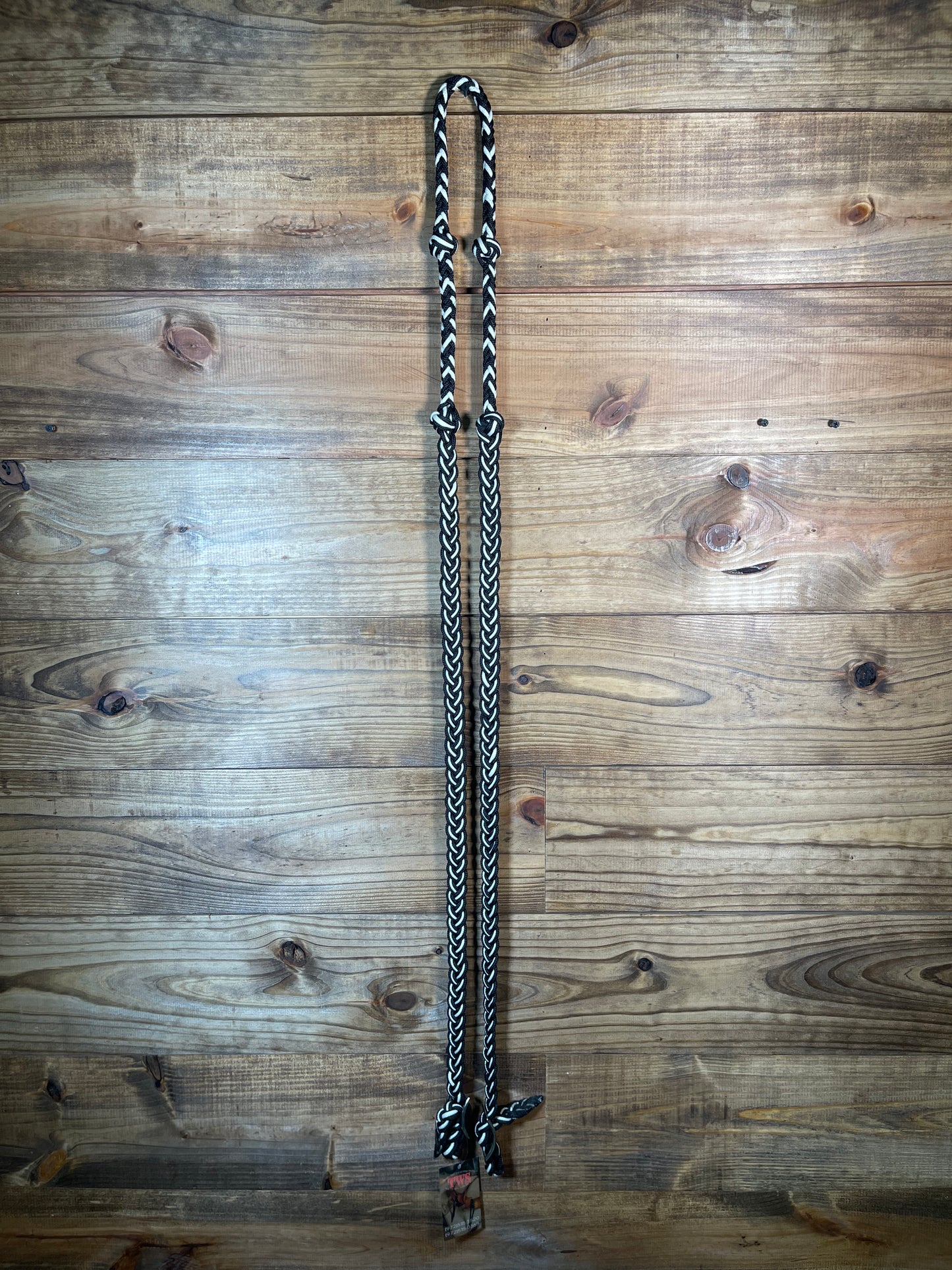 Braided Nylon Barrel Reins w/ Knots