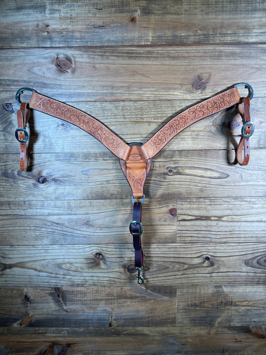 3 Piece 2" Fully Tooled Breast Collar