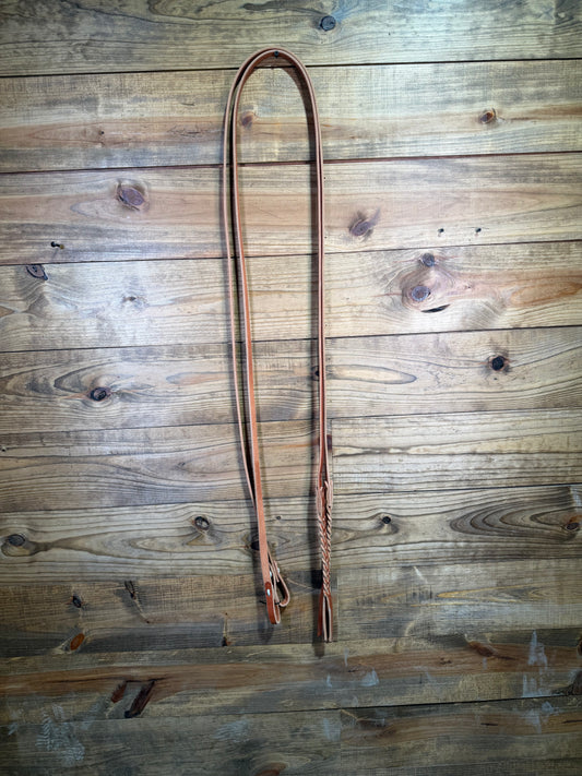 KW Leather 8ft Quick Connect Split Rein