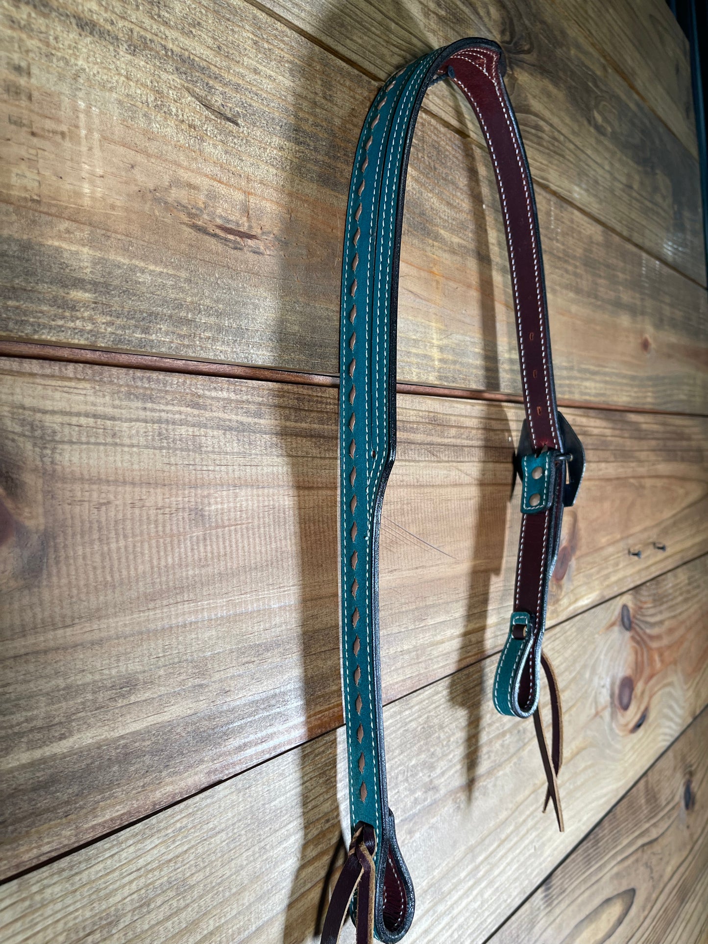 Colored Buck Stitch Slit Headstalls