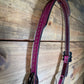 Colored Buck Stitch Slit Headstalls