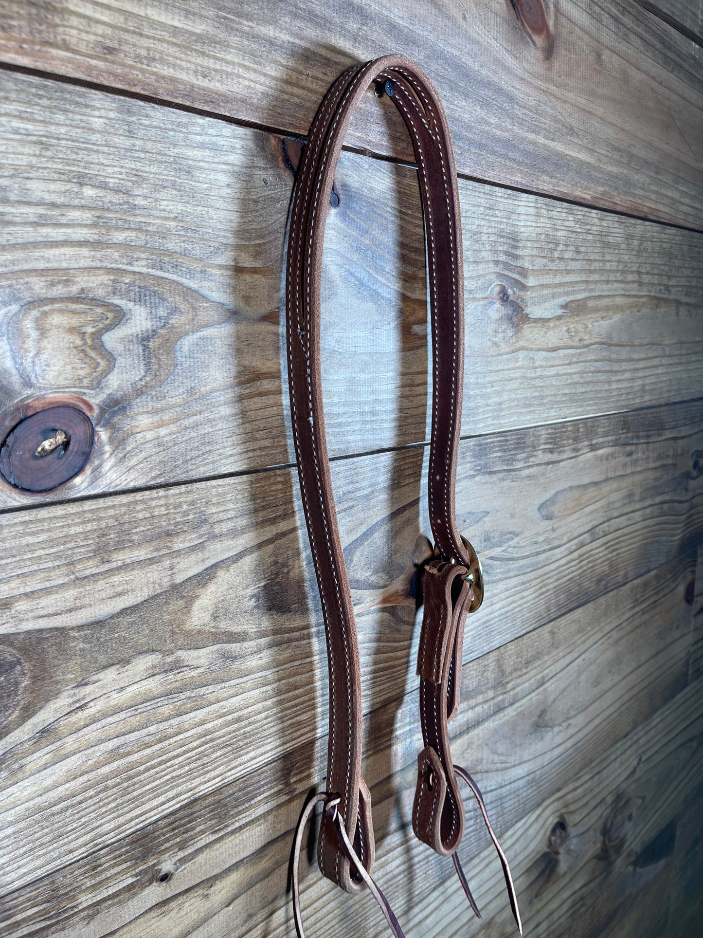 Slit Ear Headstall w/ Brass Buckle