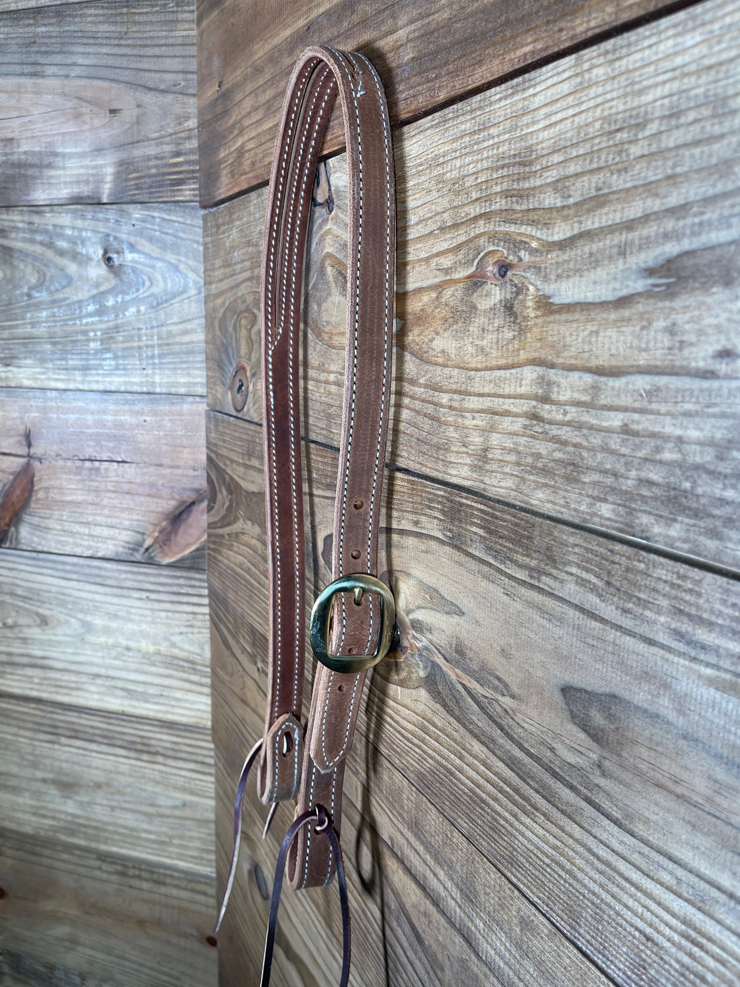 Slit Ear Headstall w/ Brass Buckle