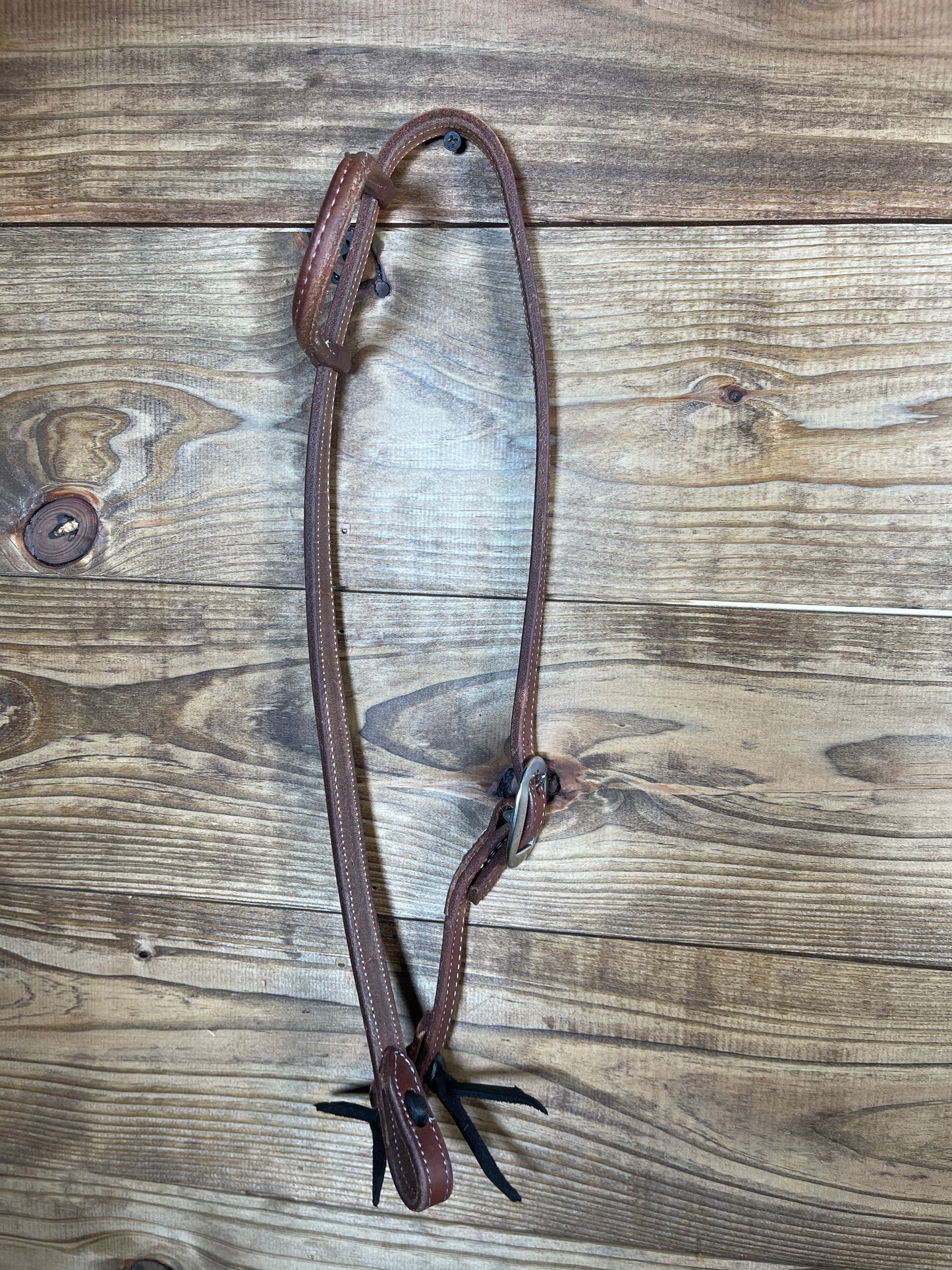 Dark Oil Slide Ear Stitched Headstall