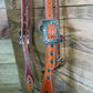 85 HS BB Green Buckstitch Custom Buckles