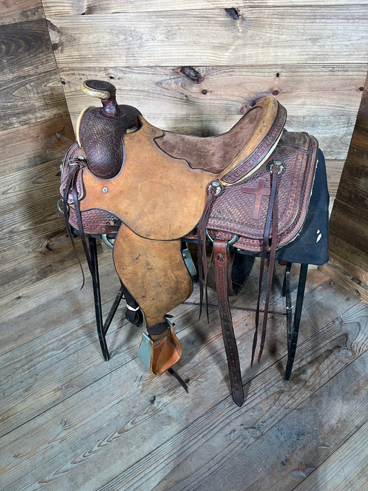 Handmade Dave Kennedy Saddlery Ranch Saddle ISUSED1450