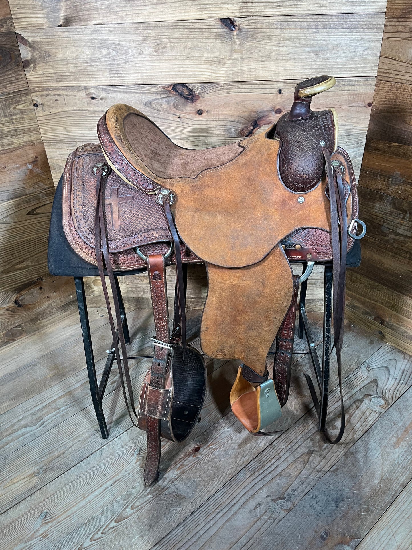 Handmade Dave Kennedy Saddlery Ranch Saddle ISUSED1450