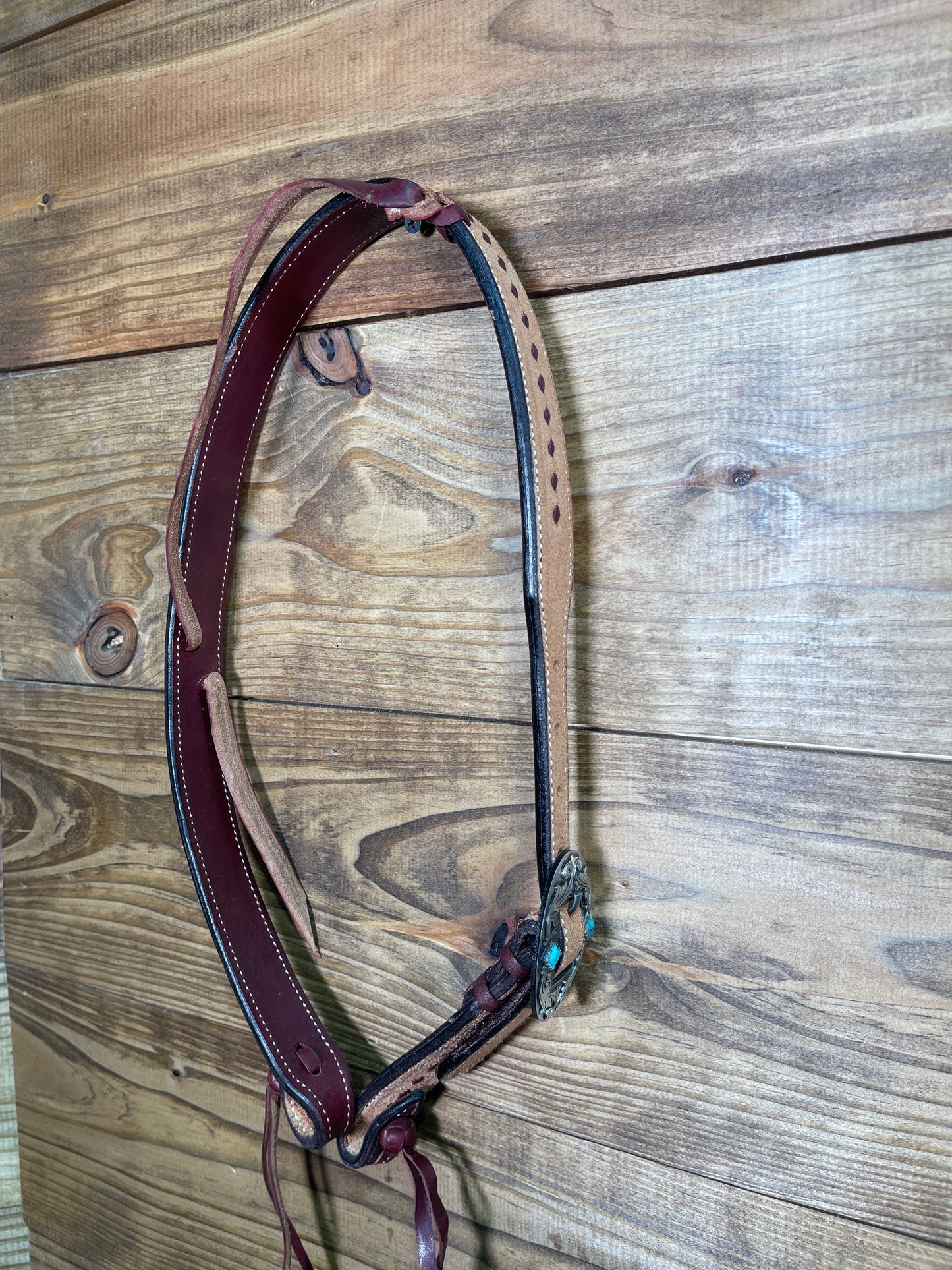 1 1/4" Buckstitch Headstall w/ Custom Buckles