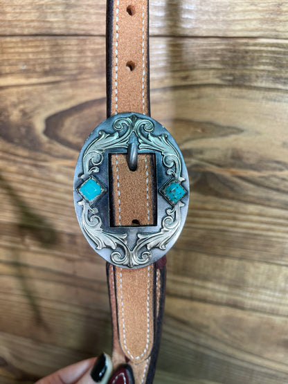 1 1/4" Buckstitch Headstall w/ Custom Buckles