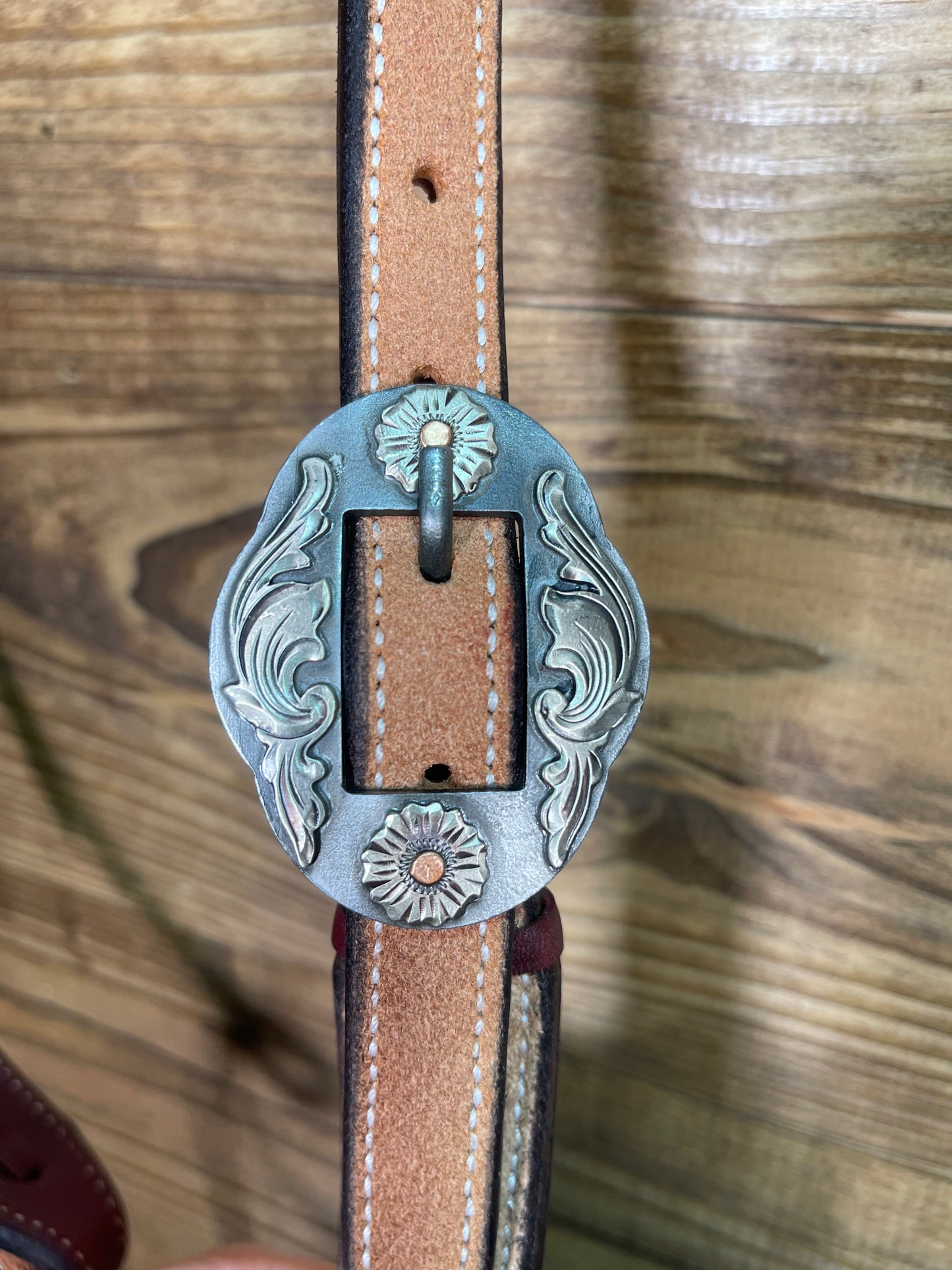 1 1/4" Buckstitch Headstall w/ Custom Buckles