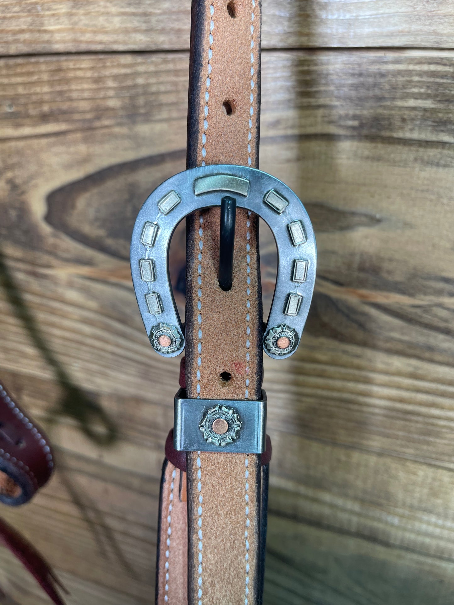 1 1/4" Buckstitch Headstall w/ Custom Buckles