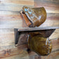 USEDTACK181 Rawhide Tapadero Stirrups