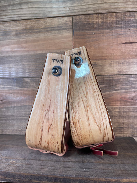 3" Maple Stained Stirrups