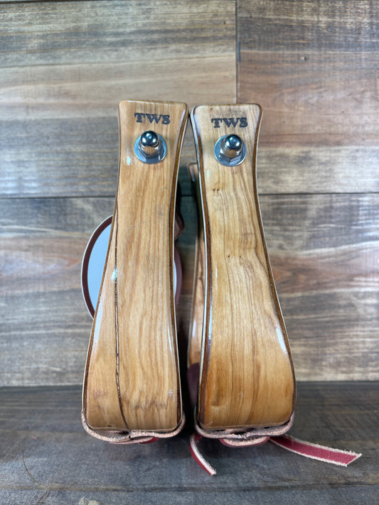 2" Maple Stained Stirrups