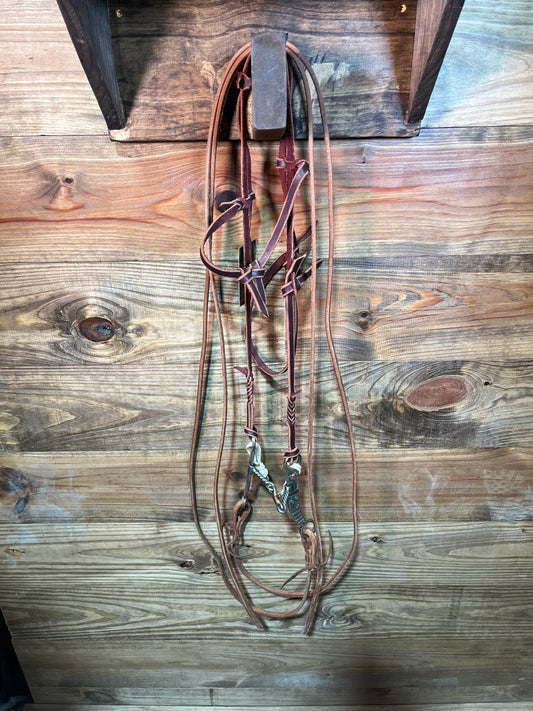 ISUB032 Dog Bone Snaffle Bridle