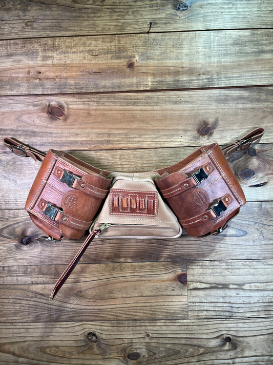 Cargill No Drip Leather Medicine Bag Tan Slick Leather