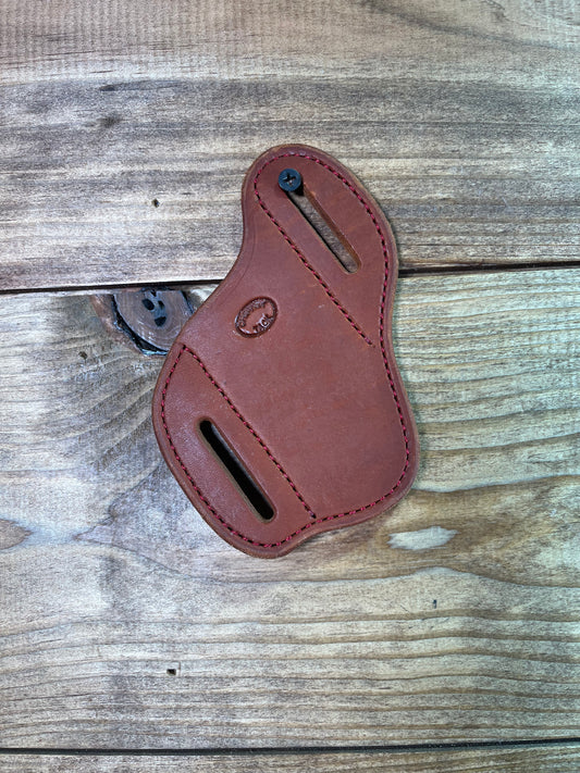 Cheaney 4" Knife Sheath Red Stitching 03