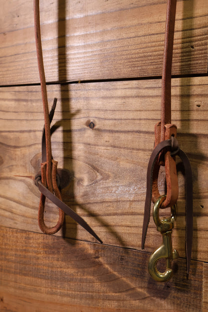 1/2" Harness Roping Reins w/ Brass Snap PT