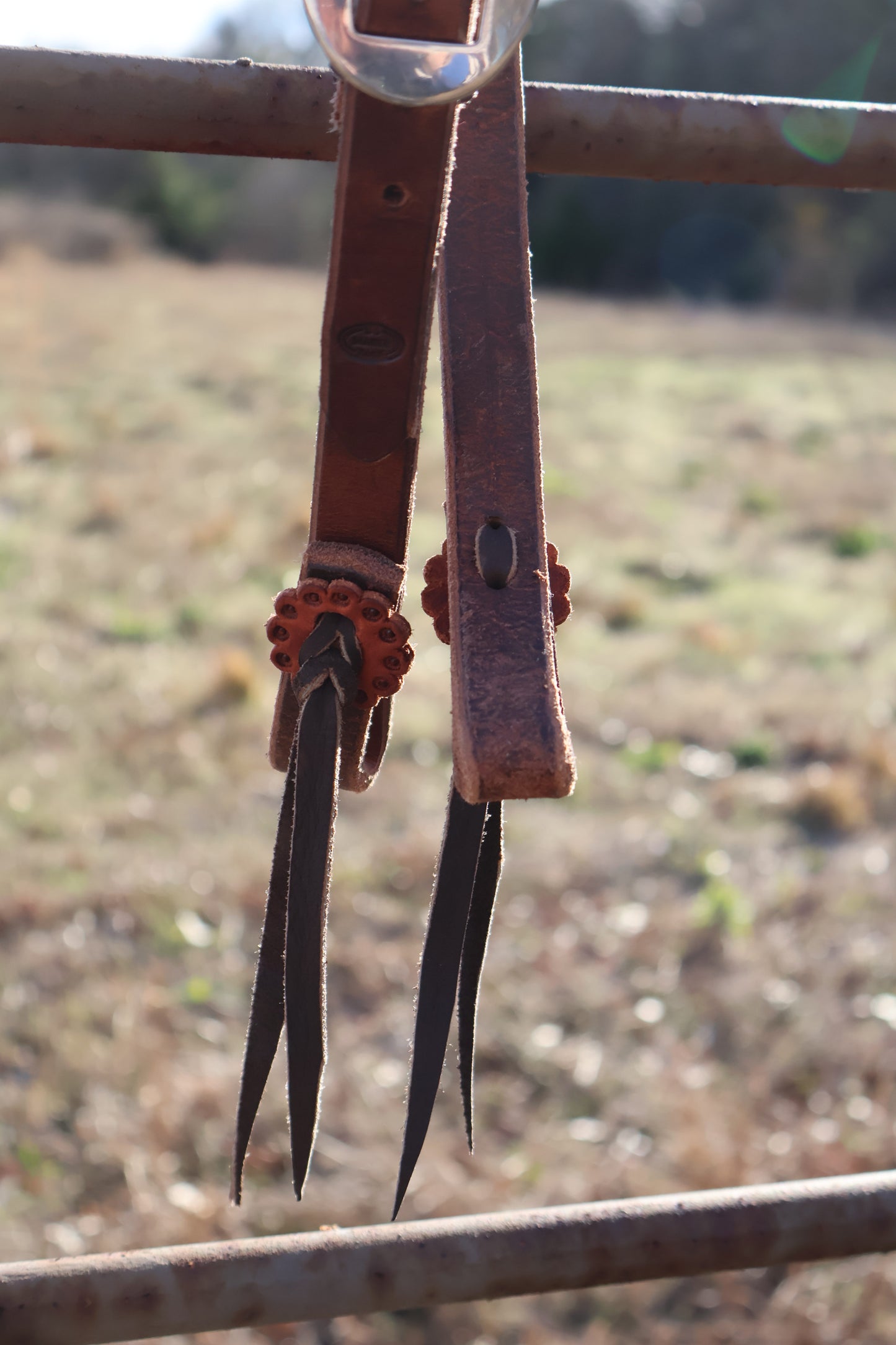 01 Headstall Rosette Tie Ends