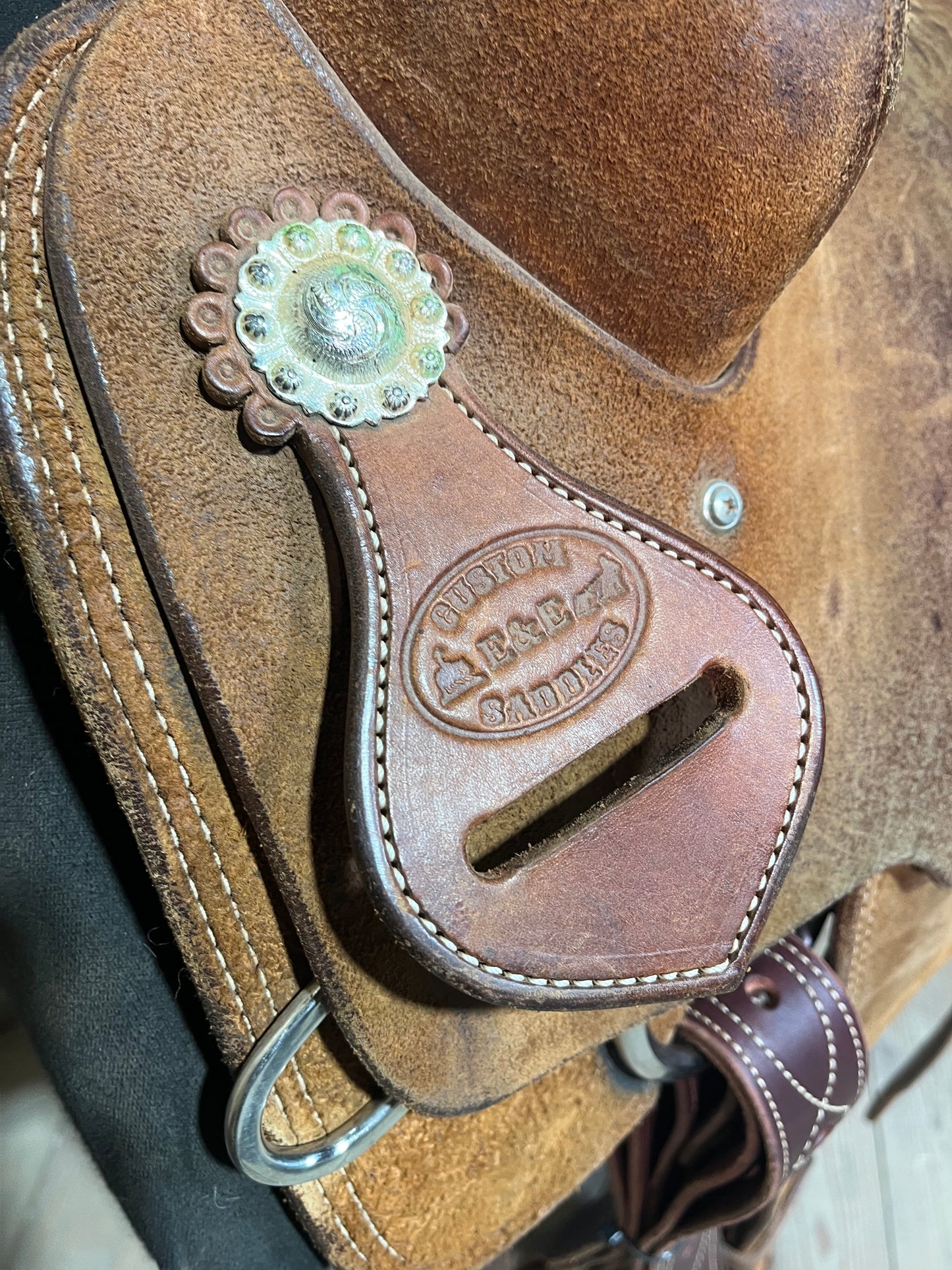 14” E & E Roping Saddle ISUSED2237