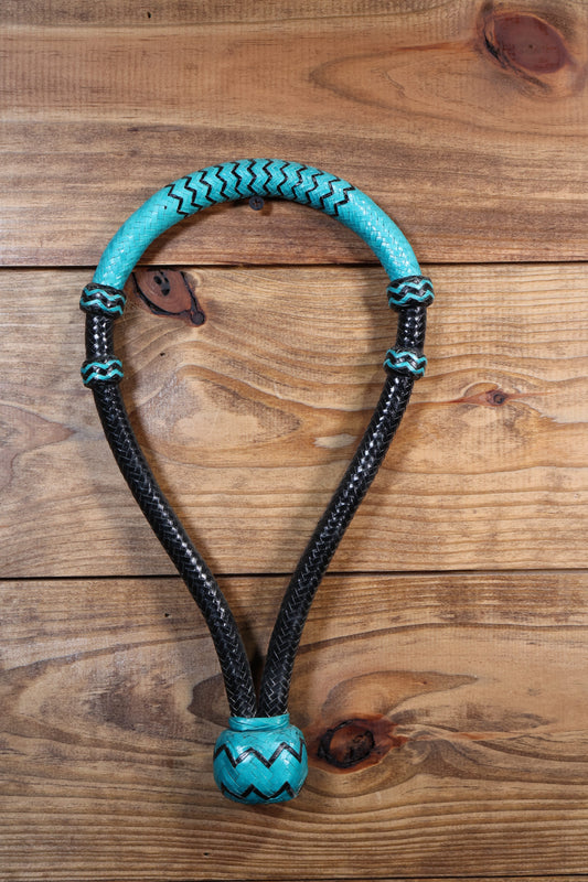 Rawhide Bosal Black w/ Blue Nose