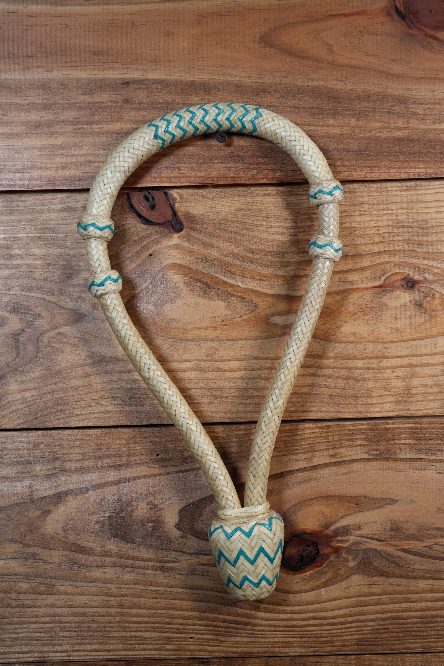 Rawhide Bosal Natural w/ Blue Lines