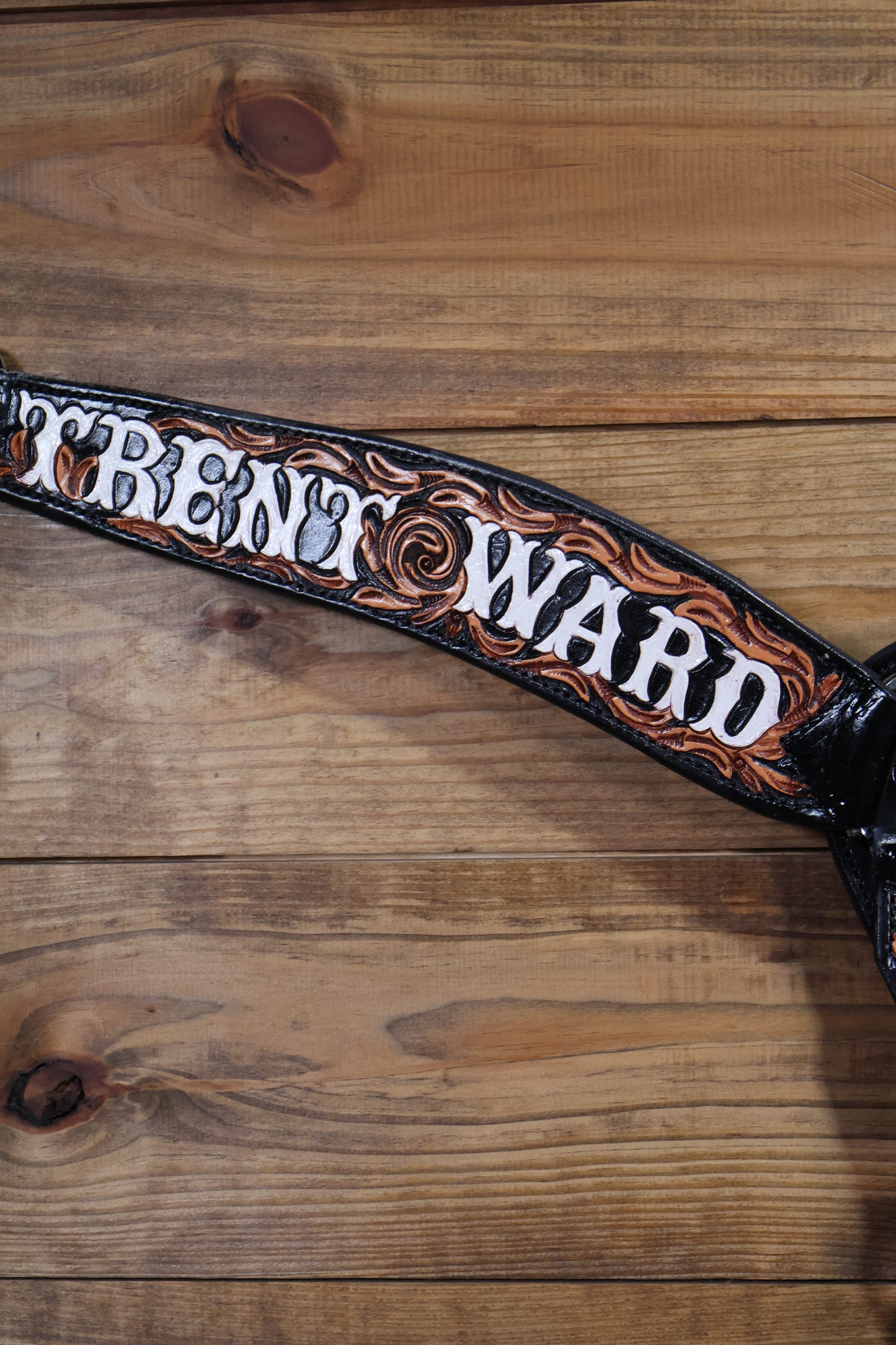 BC47 Trent Ward Tooled 3" Black Dyed