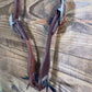 Dark Oil Slide Ear Double Buckle w/ Concho Headstall