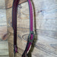 Hot Pink Buckstitch Split- Ear w/ Antique Snip Buckle