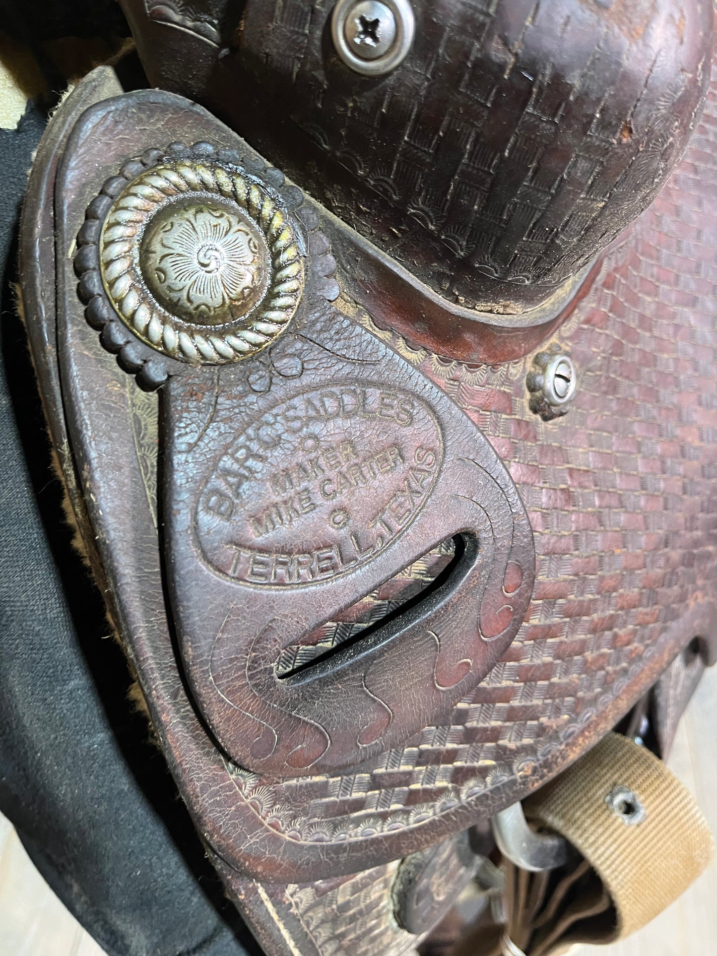 Mike Carter Custom Bar C Saddle ISUSED1607