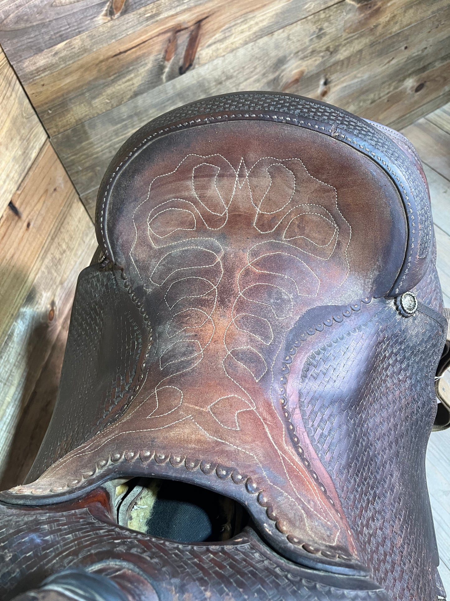 Mike Carter Custom Bar C Saddle ISUSED1607