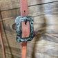 H1075 5/8" Split- Ear w/ Custom Square Metal Work Buckle