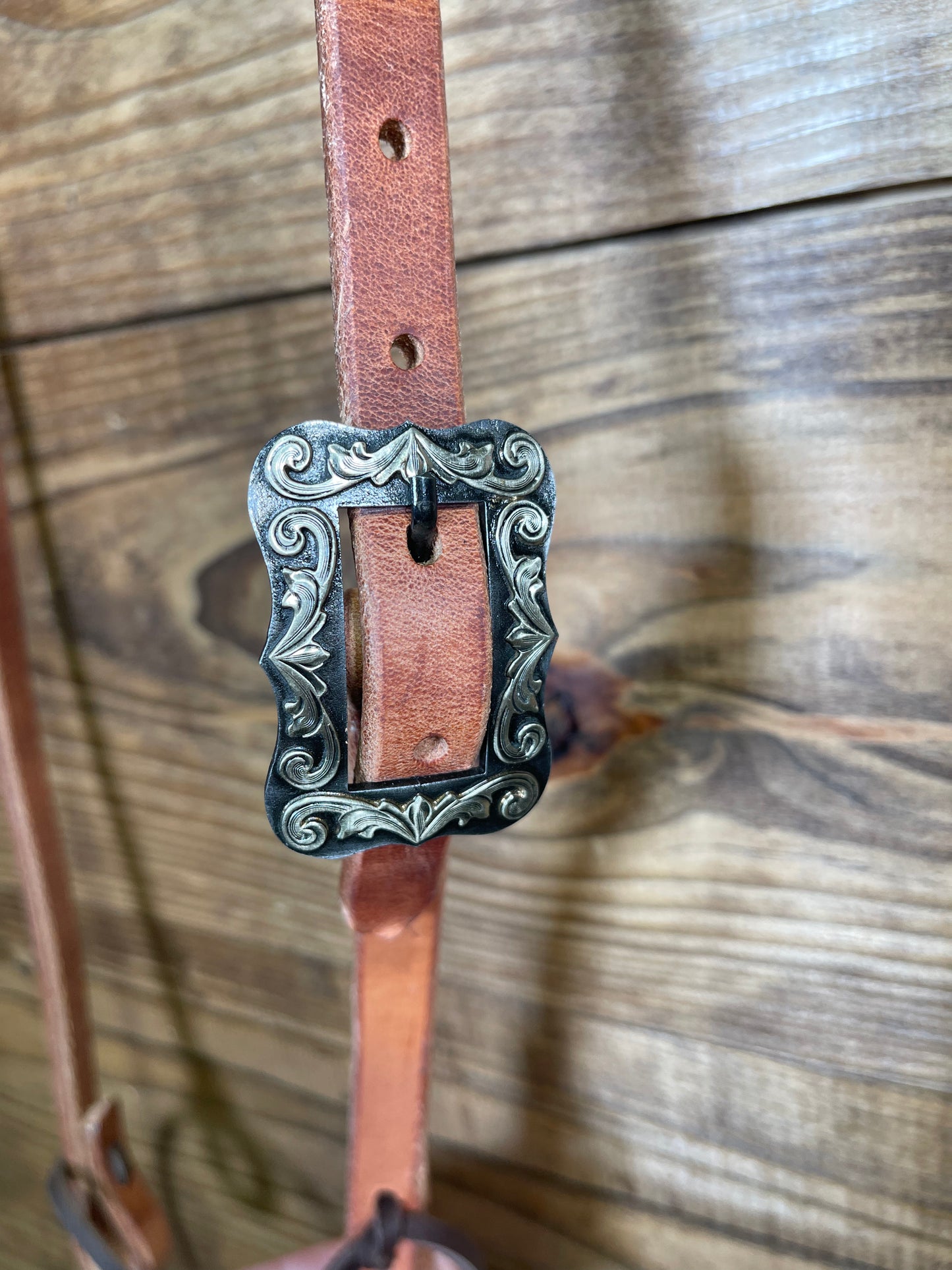 H1075 5/8" Split- Ear w/ Custom Square Metal Work Buckle