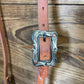 H1075 5/8" Split- Ear w/ Custom Square Floral Buckle