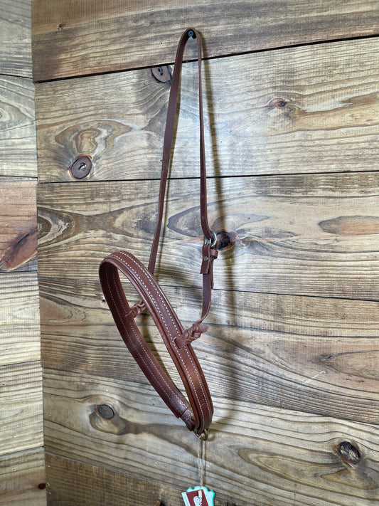 Dark Oil Harness Lined Tie- Down Noseband